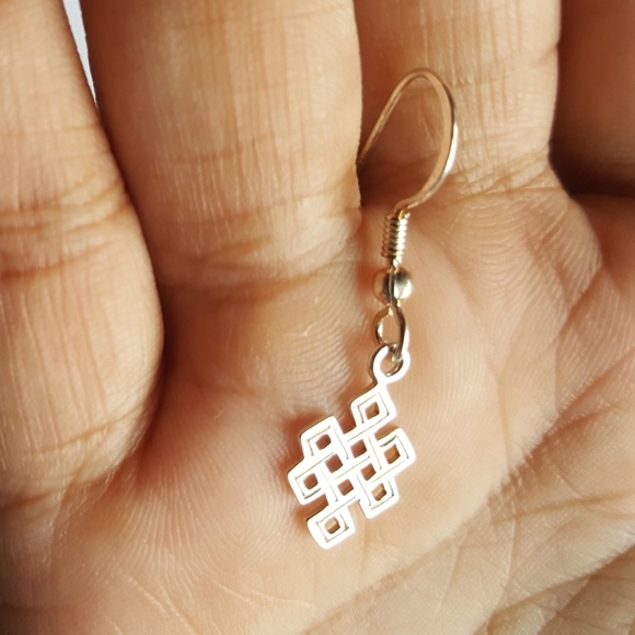 Handmade silver earrings - Picture 2 of 4